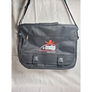 Leeds MDP Logo Travel Messenger Black Travel Bag